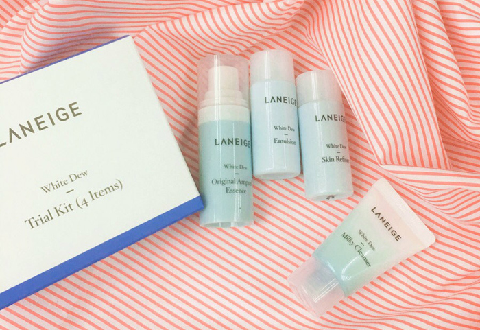 Bộ kit dưỡng da Laneige White Dew Trial Kit (4 items)